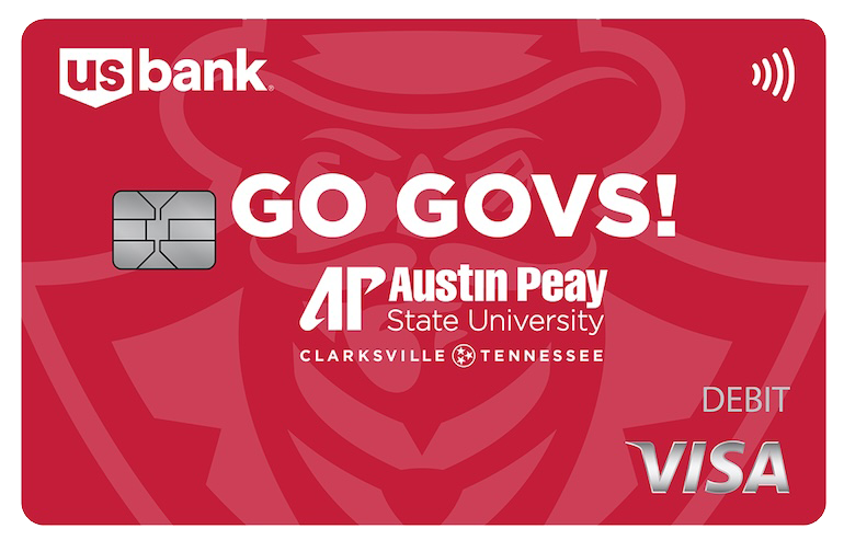 Card 7. Austin Peay State University Visa debit card design.