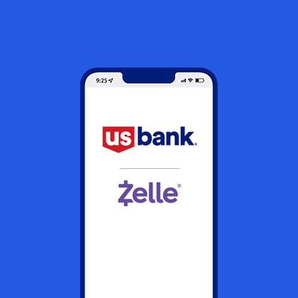 US Bank and Zelle logo