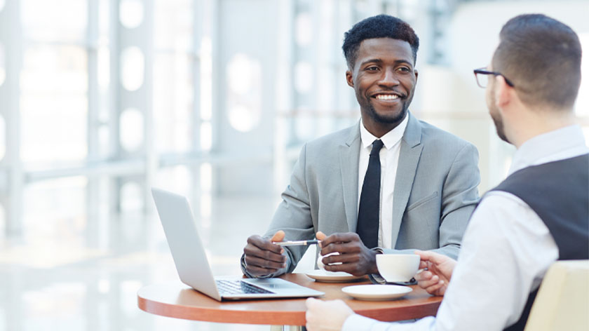 Man in office