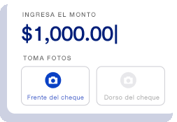 Panorama de depósitos móviles de cheques