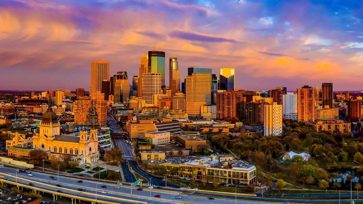 Photo of Minneapolis skyline