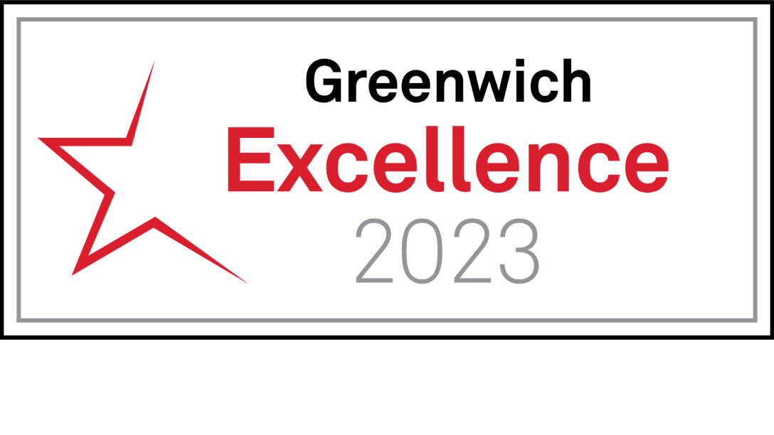 Logo that says Greenwich Excellence 2023.