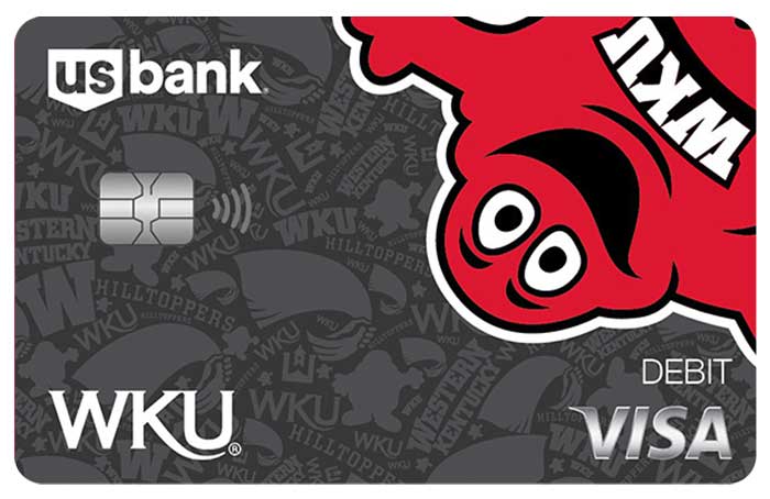Western Kentucky University Visa Debit Card.