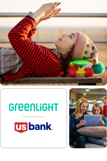 Get the Greenlight app with a U.S. Bank Smartly Checking Account