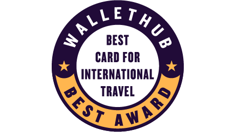 WalletHub Best International Travel Credit Card Award