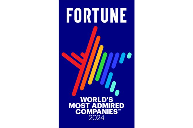Logotipo de Compañías Más Admiradas del Mundo de Fortune de 2024.